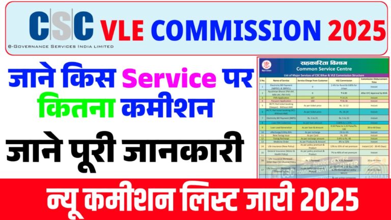 CSC VLE Commission Chart 2025